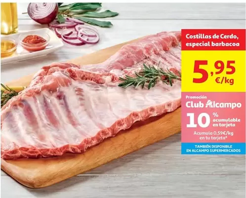 alcampo - Costillas De Cerdo, Especial Barbacoa