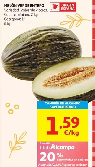 origen - Melon Verde Entero
