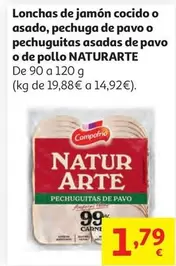 Body Natur - Lonchas De Jamon Cocido O Asado, Pechuga De Pavo O Pechuguitas Asadas De Pavo O De Pollo