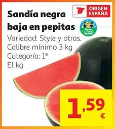 Style - Sandia Negra Baja En Pepitas
