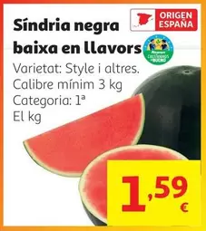 origen - Síndria Negra Baixa En Llavors