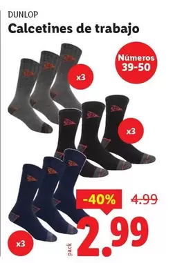 Dunlop - Calcetines De Trabajo