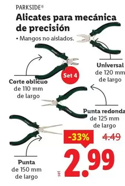 Parkside - Alicates Para Mecanica De Precision