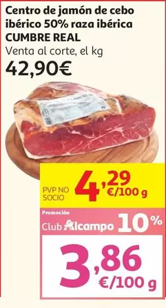 cumbre real - Centro De Jamon De Cebo Iberico 50% Raza Iberica