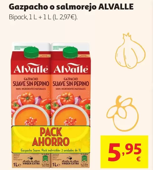 Gazpacho Suave Alvalle 2x1l.                                