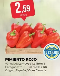 California - Pimiento Rojo
