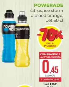 Powerade - Citrus, Ice Storm O Blood Orange,