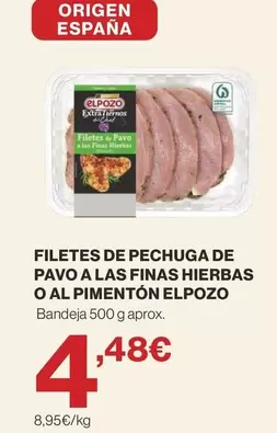 elpozo - Filetes De Pechuga De Pavo A Las Finas Hierbas O Al Pimentón