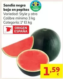Sandia Negra Baja En Pepitas