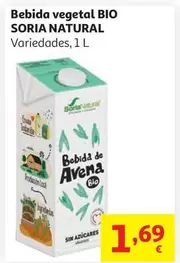 Bebida Avena Bio Soria Natural 1 L                          