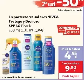 Protector Solar Protege&Broncea Spf20 Nivea Pistola 250ml   