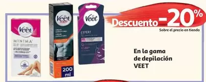 Bandas Corporales Pure Veet 20 Unidades