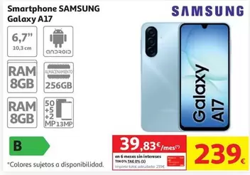 Smartphone Samsung Galaxy A17 256gb Black                   