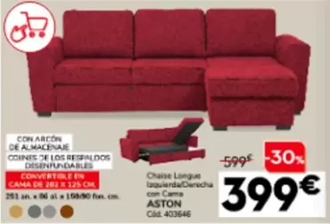 Aston Chaise Longue Tazabird Decacha