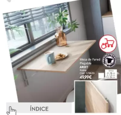 Ariete - Mesa De Pared Plegable
