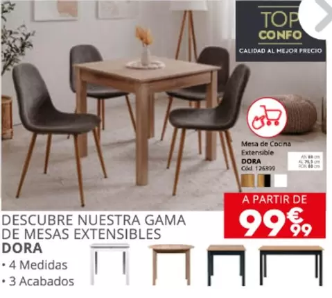 Descubre Nuestra Gama De Mesas Extensibles Dora