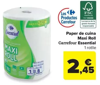 carrefour - Papel De Cucina Maxi Roll Essential