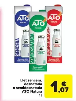 ATO - Llet sencera, desnatada o semidesnatada