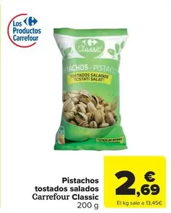carrefour - Pistachos Tostados Salados Classic