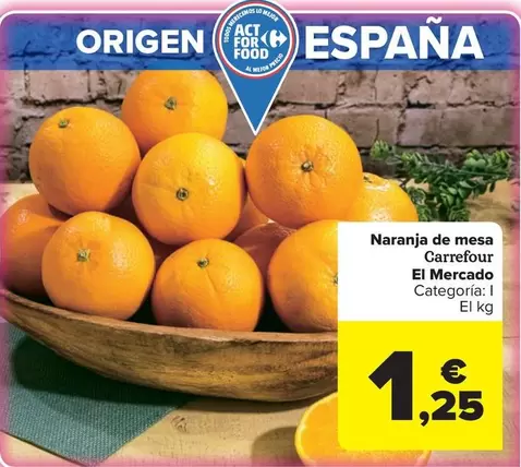 carrefour - Naranja de mesa El Mercado