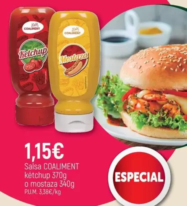 Coaliment - Salsa Ketchup O Mostaza