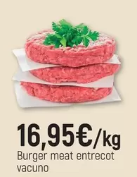 Burger Meat Entrecot Vacuno