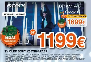 Sony - V OLED K55XR8APAEP