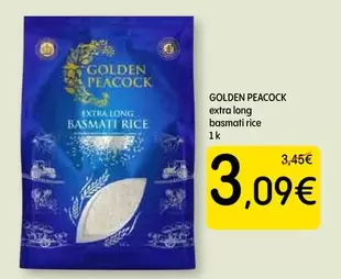 Golden Peacock - Extra Long Basmati Rice