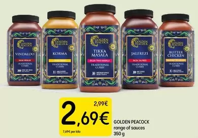 Golden Peacock - Range Of Sauces
