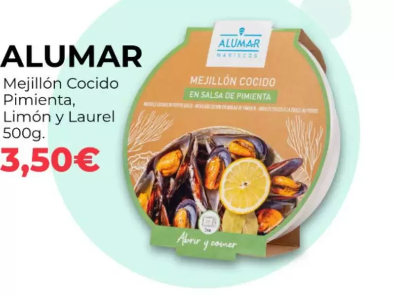 Alumar Mejillón Cocido Pimienta