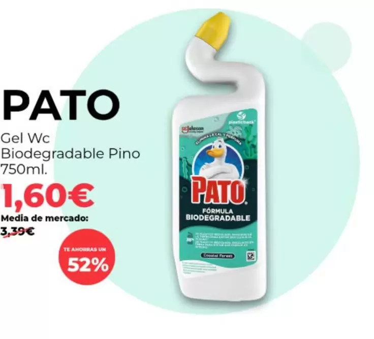 Pato - Gel Wc Biodegradable Pino