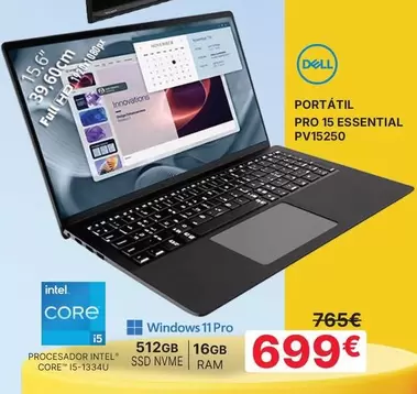 Dell - Portátil Pro 15 Essential PV15250