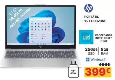 HP - Portatil 15-fd0329ns