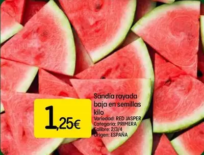 Sandía Rayada Baja En Semillas