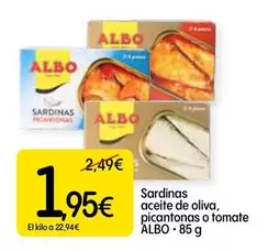 Albo - Sardinas Aceite De Oliva, Picantonas O Tomate