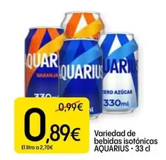 Aquarius - Variedad De Bebidas Isotónicas