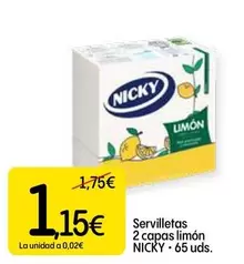 Nicky - Servilletas 2 Capas Limón