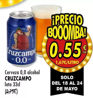 Cruzcampo - Cerveza 0,0 Alcohol