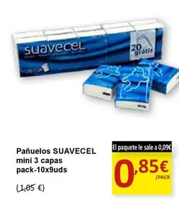 Suavecel - Pañuelos Mini 3 Capas