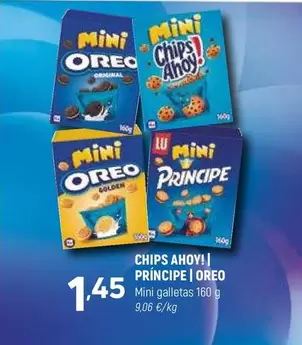 Chips Ahoy! | Lu | Oreo - Príncipe Mini Galletas