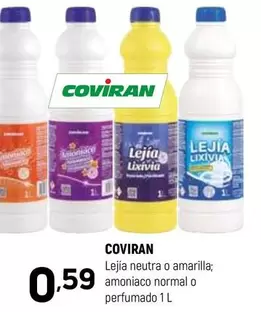 Coviran - Lejía Neutra O Amarilla; Amoniaco Normal O Perfumado