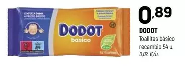 Dodot - Toallitas Basico Recambio 54 U.