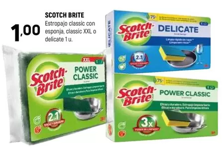 Scotch-Brite - Estropajo Classic Con Esponja Classic Xxl O Delicate