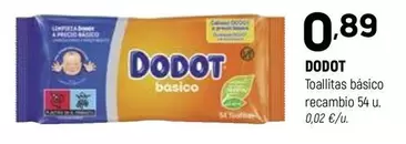 Dodot - Toallitas Basico Recambio 54 U.