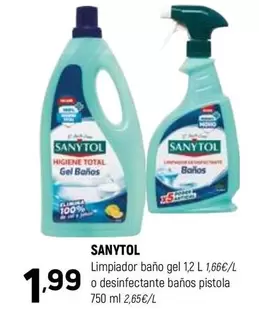 Sanytol - Limpiador Baño Gel O Desinfectante Baños Pistola