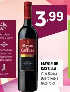Mayor de Castilla - Vino Ribera Duero Roble