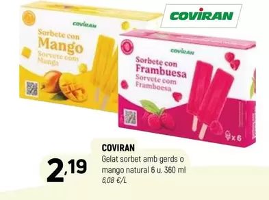 Coviran - Gelat Sorbet Amb Gerds O Mango Natural