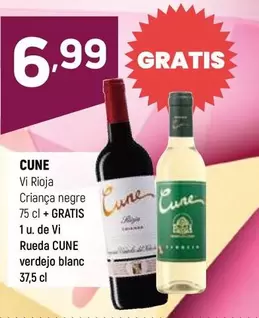 Cune - Vi Rioja Criança Negre + Gratis