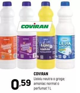 coviran - lleixiu neutra o groga, amonjac normal o perfumat