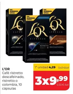 L'or - Cafe Ristretto Descafeinado